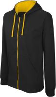 MEN'S CONTRAST Kapucnis felső FULL ZIP SWEATSHIRT 